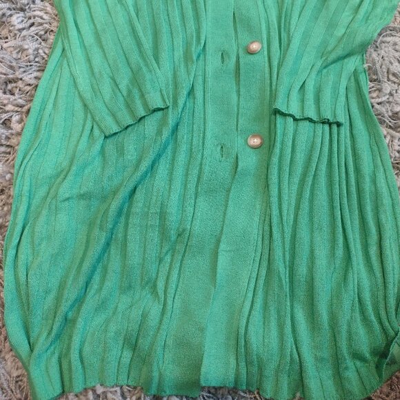 Loft XXS Kelly Green Long Cardigan - Picture 3 of 9